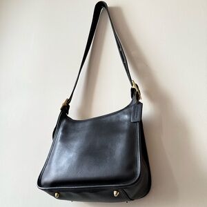 Vintage COACH NYC Legacy Bag Black Leather Shoulder bag crossbody